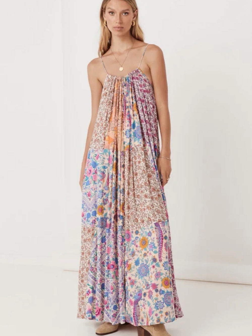 Spell & the Gypsy Renew Patchwork Floral Maxi Dress